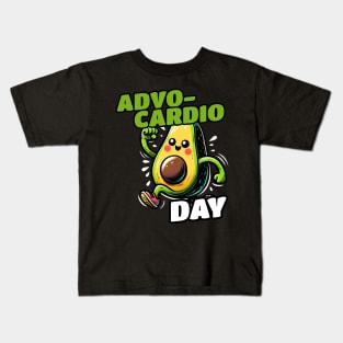 Avocardio Running Sport Workout Avocado Kids T-Shirt